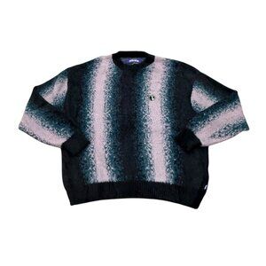 FA World Entertainment F*cking Awesome Fuzzy Knit Sweater Pink Black Medium